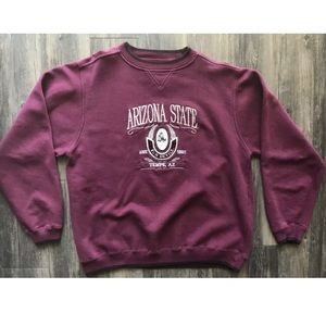 Arizona State Sun Devils 1985 Large Sweater Maroon